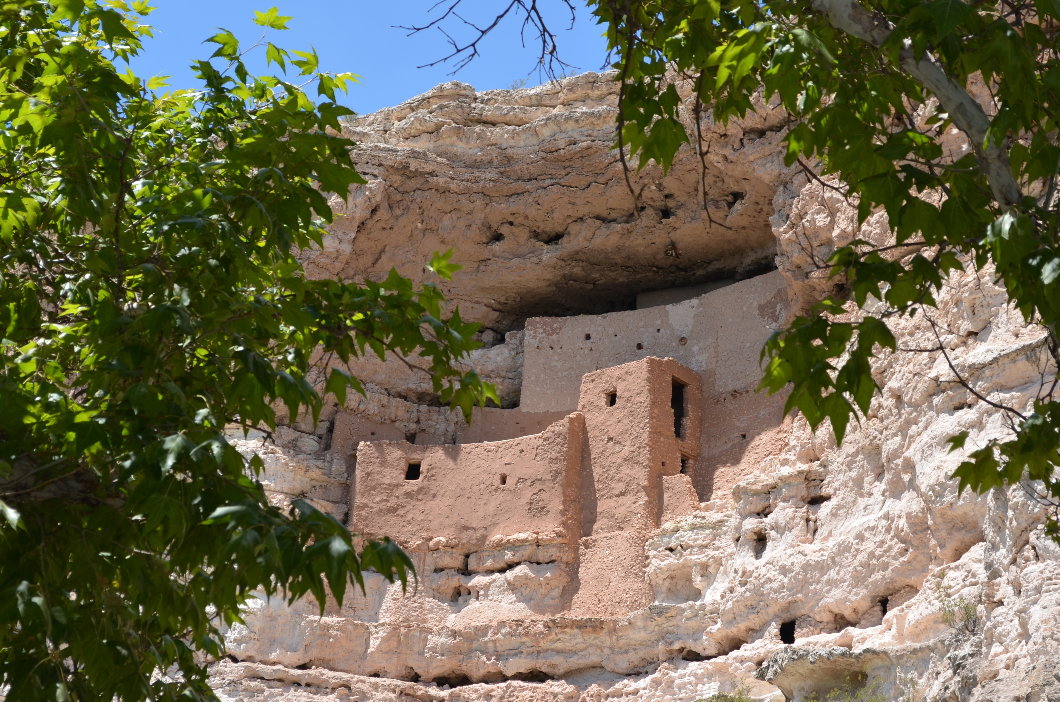 Geometric Rocks Utah Sinagua Cliff Dwelling at Montezuma Castle National Monument, Arizona ...